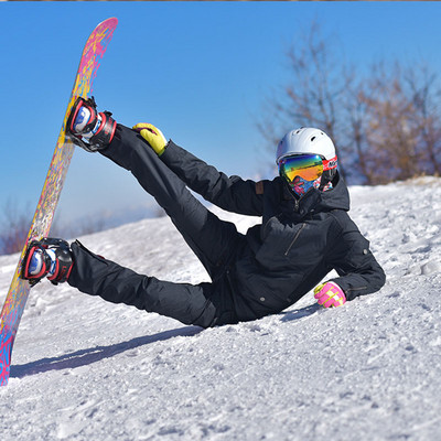 Costum de schi pentru bărbați Jachetă de snowboard rezistentă la vânt, impermeabilă, + pantaloni, costume de zăpadă, seturi de schi snowboarding, în aer liber, ropa de nieve