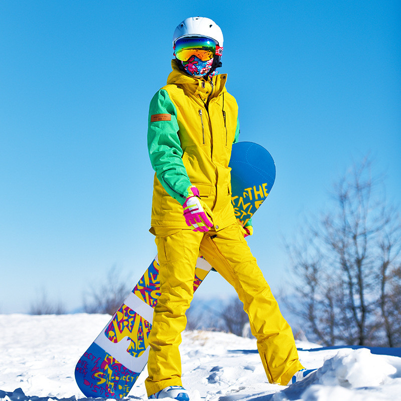 Costum de schi pentru bărbați Jachetă de snowboard rezistentă la vânt, impermeabilă, + pantaloni, costume de zăpadă, seturi de schi snowboarding, în aer liber, ropa de nieve