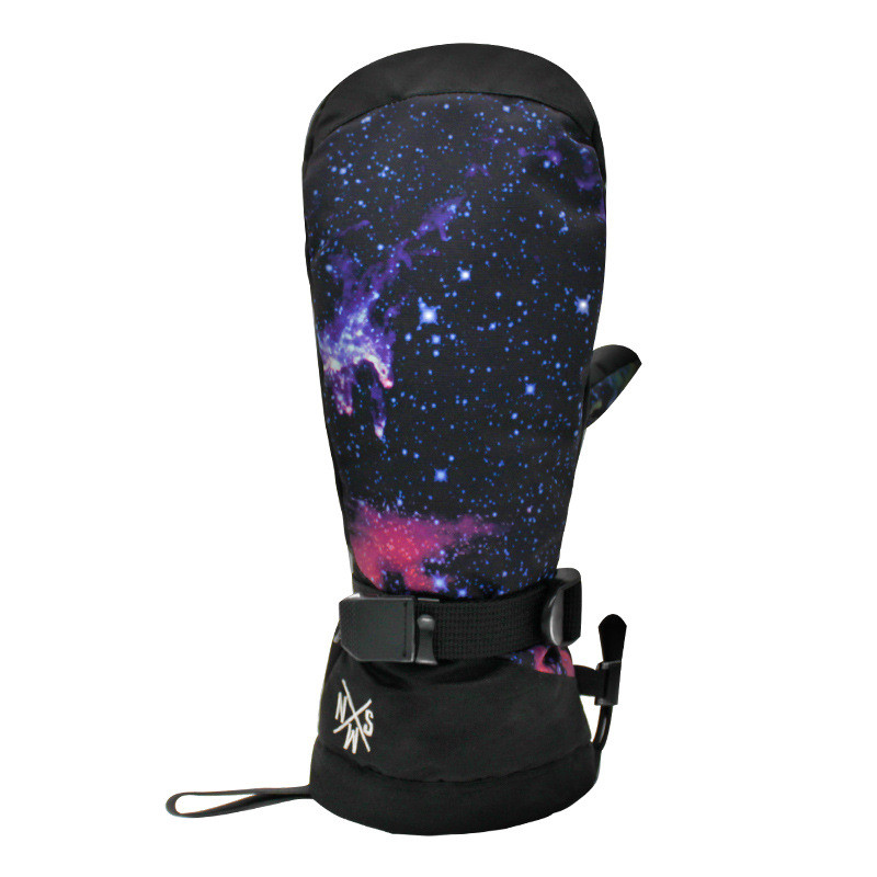 -30 SMN suaugusiųjų sniego pirštinės žieminės lauko sportinės kumštinės pirštinės, atsparios vandeniui, vėjui atsparios snieglenčių sportui, slidinėjimo pirštinės su penkiais pirštais ir plauku