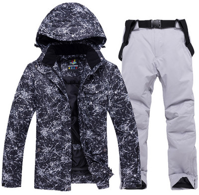 2022 m. Nauji slidinėjimo kostiumai Moteriški Kombinezonai Vyriški Lauko Sportas Kalnų Snieglenčių Striukės Terminės sniego kelnės Slidinėjimo rinkinys Neperšlampamas nuo vėjo