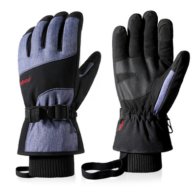 Žiemos šaltu oru slidinėjimo pirštinės vyrams, moteriškos, šiluminiam vandeniui atsparus jutiklinis ekranas, sniego motociklas lauke, žygiai dviračiu, pirštinės pirštinės