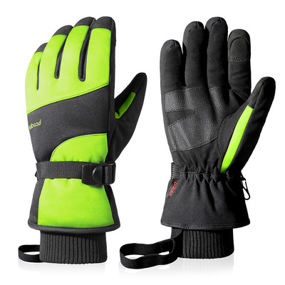 Žiemos šaltu oru slidinėjimo pirštinės vyrams, moteriškos, šiluminiam vandeniui atsparus jutiklinis ekranas, sniego motociklas lauke, žygiai dviračiu, pirštinės pirštinės