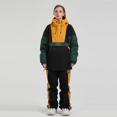 Iarna 2022, nou set de schi, hanorac, femei, bărbați, jachetă de snowboard în aer liber, salopetă rezistentă la vânt, costume de schi, pantaloni reflectorizați pentru zăpadă