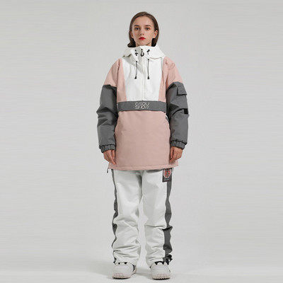 Iarna 2022, nou set de schi, hanorac, femei, bărbați, jachetă de snowboard în aer liber, salopetă rezistentă la vânt, costume de schi, pantaloni reflectorizați pentru zăpadă