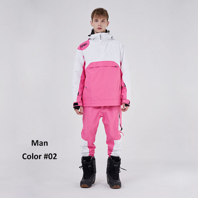 Šiltas slidinėjimo kostiumas snieglenčių kostiumas snieglenčių striukės kelnių komplektas Moteriški Vyriški slidinėjimo drabužiai Lauko sniego kostiumai Snieglenčių kombinezonai Apranga