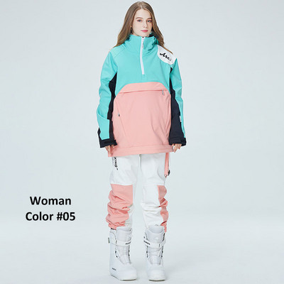 Šiltas slidinėjimo kostiumas snieglenčių kostiumas snieglenčių striukės kelnių komplektas Moteriški Vyriški slidinėjimo drabužiai Lauko sniego kostiumai Snieglenčių kombinezonai Apranga