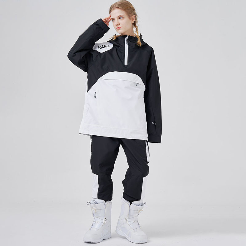 Šiltas slidinėjimo kostiumas snieglenčių kostiumas snieglenčių striukės kelnių komplektas Moteriški Vyriški slidinėjimo drabužiai Lauko sniego kostiumai Snieglenčių kombinezonai Apranga