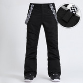 Slidinėjimo kelnės Vyriškos žieminės kelnės lauke, neperpučiamos nuo vėjo slidinėjimo, šiltos, vandeniui atsparios terminės snieglenčių kelnės, kombinezonai vyriški kombinezonai su slidėmis