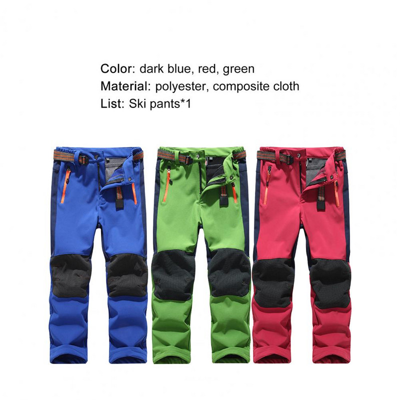 Moteriškos, atsparios vėjui, kvėpuojančios sniego slidinėjimo kelnės.