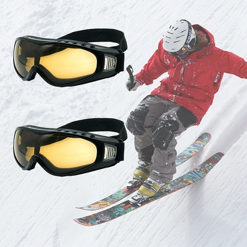 Profesionalūs slidinėjimo akiniai Dviejų sluoksnių lęšiai nuo rasojimo UV400 slidinėjimo akiniai Slidinėjimo akiniai vyrams Moteriški sniego akiniai