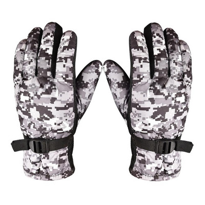Vyrai Moteriškos Slidinėjimo Pirštinės Medvilninės Pirštinės Apsauginės Vandens Silikoninė Palmė Vidinė Fleece Žieminės šiltos Pirštinės Motociklo Pirštinės