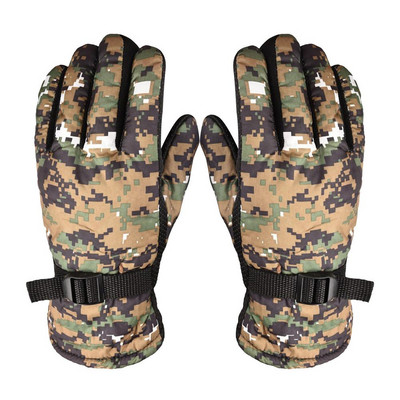 Vyrai Moteriškos Slidinėjimo Pirštinės Medvilninės Pirštinės Apsauginės Vandens Silikoninė Palmė Vidinė Fleece Žieminės šiltos Pirštinės Motociklo Pirštinės