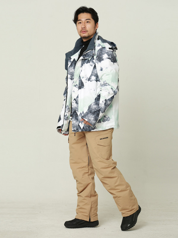 Slidinėjimo kostiumas Vyrams Žiema Šiltas Neperšlampamas Žuvis Storas Žygis Slidinėjimas Snieglente Lauko Striukės Žygių stovykla Snieglenčių striukės Kostiumas