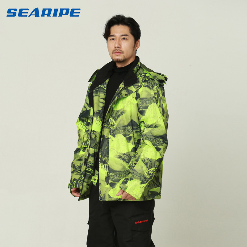 Slidinėjimo kostiumas Vyrams Žiema Šiltas Neperšlampamas Žuvis Storas Žygis Slidinėjimas Snieglente Lauko Striukės Žygių stovykla Snieglenčių striukės Kostiumas