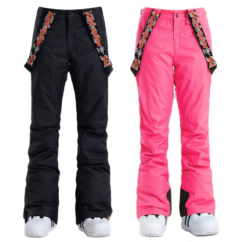 Lauke Moterų slidinėjimo kelnės Mergaičių snieglenčių kelnės Orui pralaidžios tvirtos slidinėjimo kelnės Žiemos sportas Šiltos sniego žygio kelnės