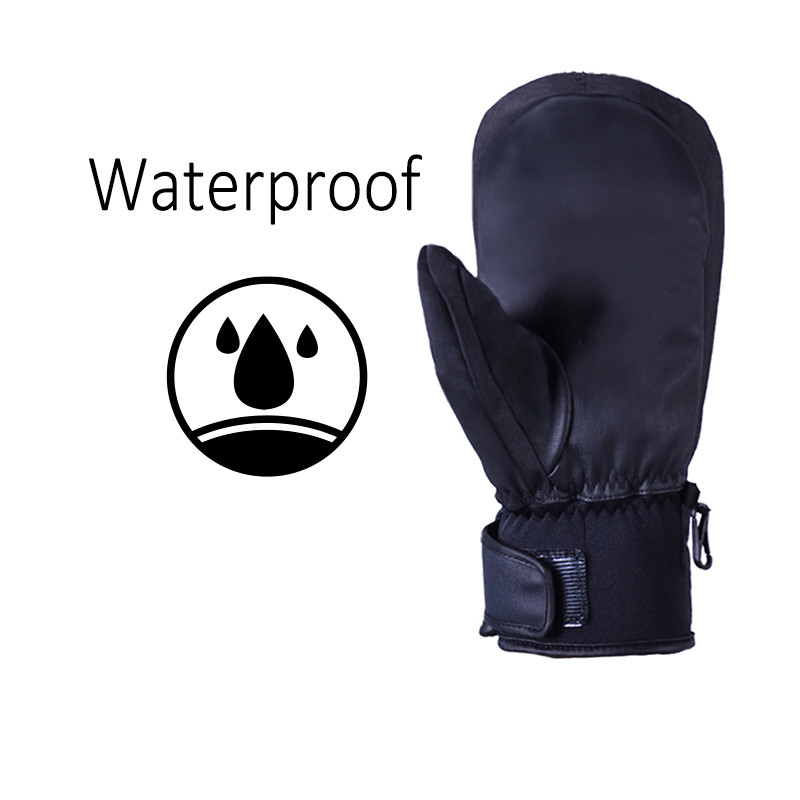 JACKCOME penkių pirštų dizaino šiltos ir patogios vandeniui atsparios, vėjui atsparios slidinėjimo snieglenčių pirštinės