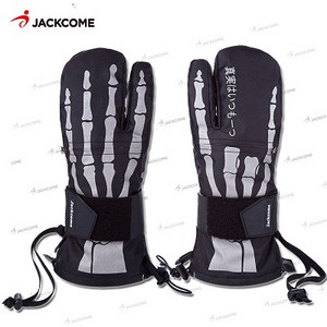 JACKCOME penkių pirštų dizaino šiltos ir patogios, vandeniui atsparios, vėjui atsparios slidinėjimo snieglenčių pirštinės