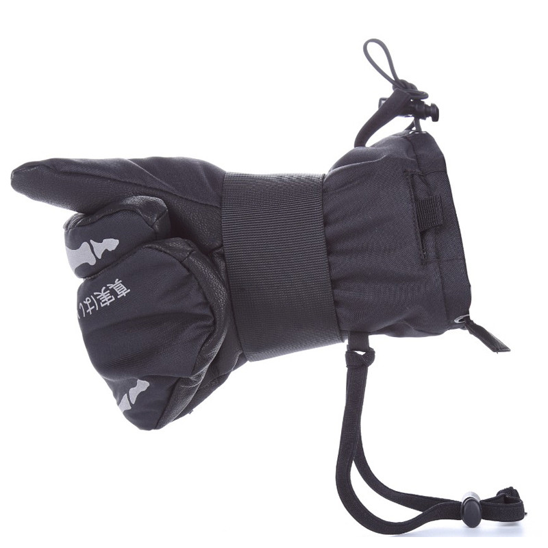 JACKCOME penkių pirštų dizaino šiltos ir patogios, vandeniui atsparios, vėjui atsparios slidinėjimo snieglenčių pirštinės