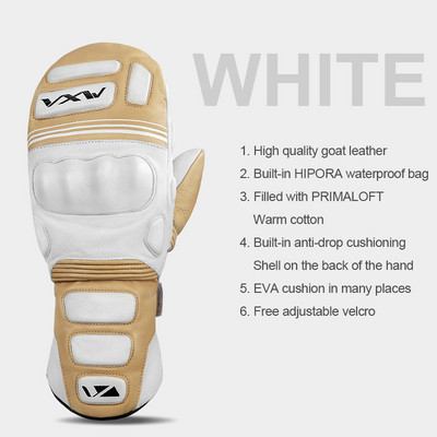 VXW Slidinėjimo Pirštinės Motociklas Neperšlampamas Fleece Termo Pirštinės Snieglentės Sniego motociklo Pirštinės Vyriškos Moteriškos Žieminės sniego dviračių pirštinės