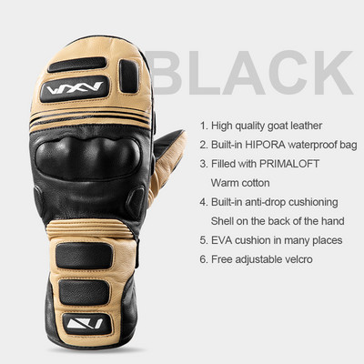 VXW Slidinėjimo Pirštinės Motociklas Neperšlampamas Fleece Termo Pirštinės Snieglentės Sniego motociklo Pirštinės Vyriškos Moteriškos Žieminės sniego dviračių pirštinės