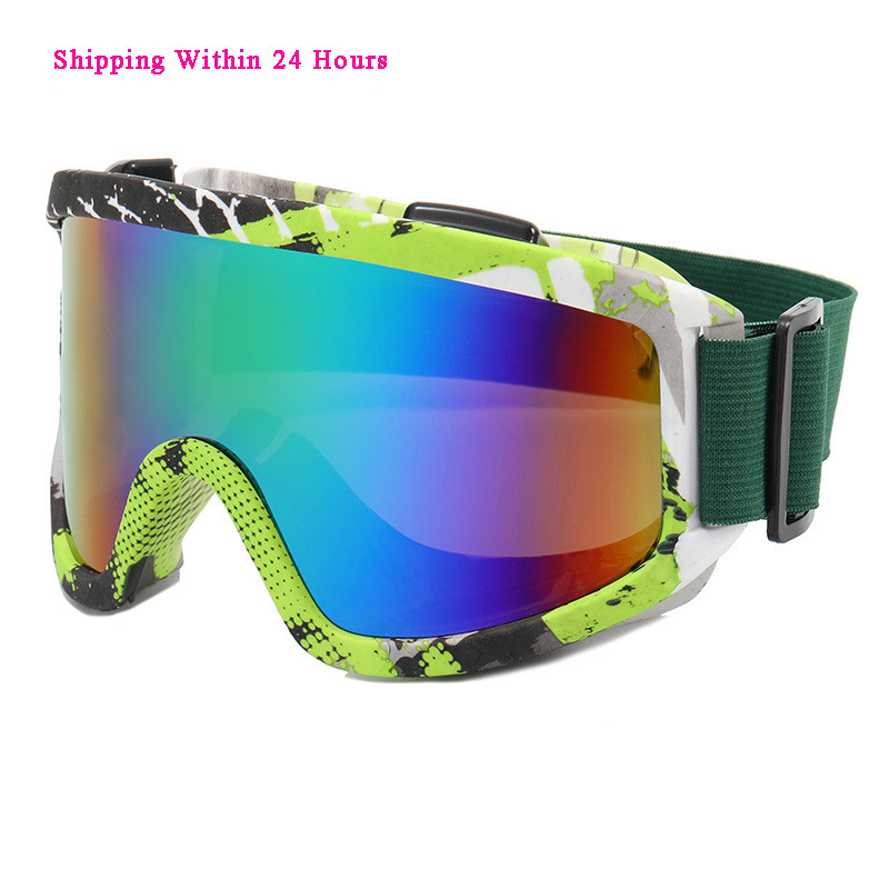 Ochelari de schi cu protecție împotriva vântului UV400, bărbați, femei, sport de iarnă, ochelari de snowboard, ochelari magnetici pentru zăpadă, ochelari de soare pentru schi, lentile