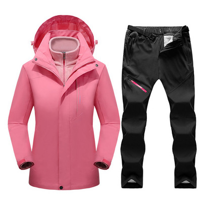 Slidinėjimo kostiumas Moteriškas slidinėjimo striukė Slidinėjimo kelnės žiemai, šiltos, atsparios vėjui, vandeniui, slidinėjimo striukė snieglenčių sportui lauke kelnės