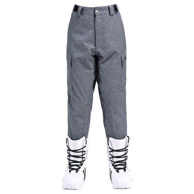 Tas pats stilius vyrams ir moterims Sniego kelnės žieminės lauko sportinės snieglenčių kelnės Neperšlampamos vėjui atsparios slidinėjimo aprangos juosmens užsegimas