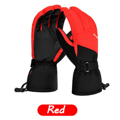 4 sluoksnių vandeniui atsparios, kvėpuojančios jutiklinio ekrano slidinėjimo ir sniego pirštinės -40 ℉ izoliuotos šiltos žieminės pirštinės, skirtos snieglenčių motociklams