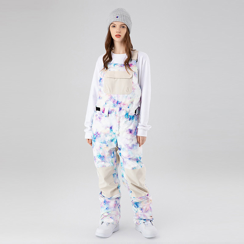2022 m. Naujos Slidinėjimo kelnės Moteriškos mados žiemos sniego kombinezonas Neperšlampamas vėjui atsparus sniego kelnės Slidinėjimo snieglenčių kelnės Kombinezonai