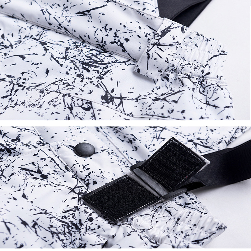 Žiemos vaikams slidinėjimo kelnės mergaitėms berniukams storos žiemos lauko snieglenčių dėvėjimas vandeniui atsparus šiltas vėjui atsparus vaikiškas sniego drabužis kombinezonas