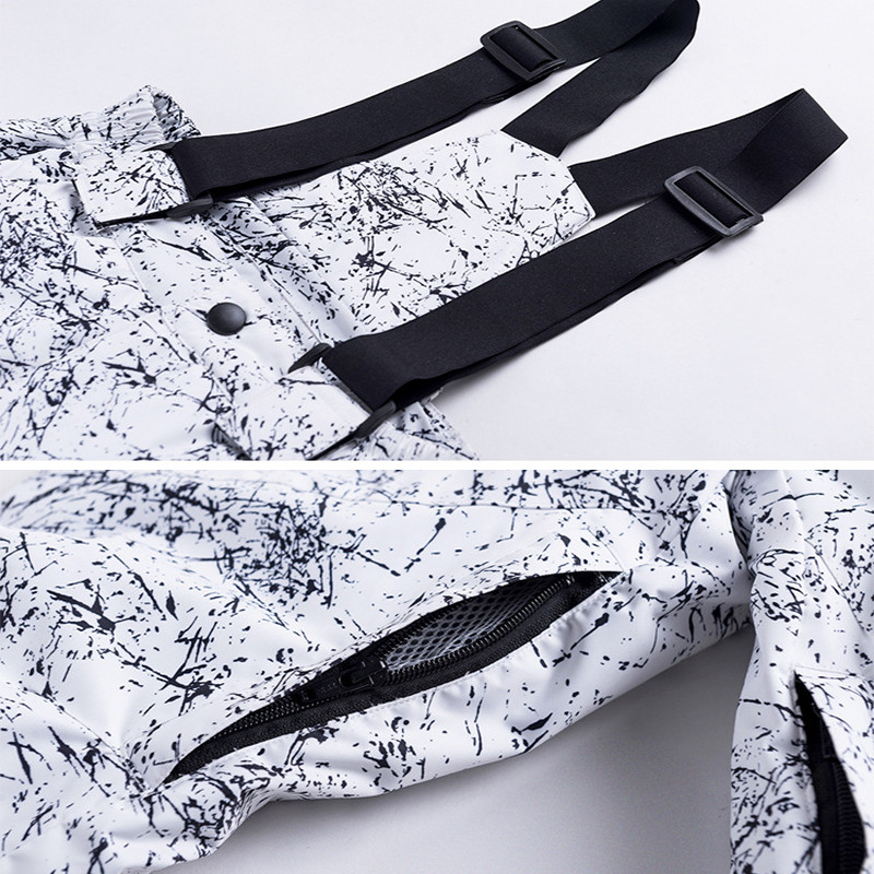 Žiemos vaikams slidinėjimo kelnės mergaitėms berniukams storos žiemos lauko snieglenčių dėvėjimas vandeniui atsparus šiltas vėjui atsparus vaikiškas sniego drabužis kombinezonas