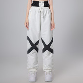 Šviesą atspindinčios slidinėjimo kelnės vyrams ir moterims žiemos snieglenčių alpinizmo stovyklavietėje storėjančios šiltos, atsparios vėjui ir vandeniui atsparios sniego slidinėjimo kelnės