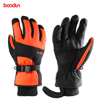 Boodun New Skiing Glove Women Men Keep Warm Ски снежни ръкавици Зимни водоустойчиви ръкавици със сензорен екран Ръкавици за спорт на открито Сноуборд ръкавици