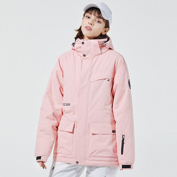 1-2Pcs Fashion Snowboard Ski Suit Jackets and Pcs Ζεστό αδιάβροχο Snowsuit Γυναικείο παλτό χιονιού εξωτερικού χώρου με κουκούλα Νέο 2021