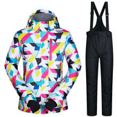 Moteriškas slidinėjimo kostiumas MUTUSNOW žieminis madingas vandeniui atsparus storas vienvietis ir dvivietis lenta