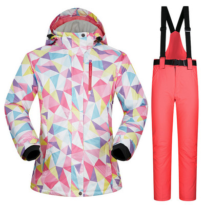 Moteriškas slidinėjimo kostiumas MUTUSNOW žieminis madingas vandeniui atsparus storas vienvietis ir dvivietis lenta