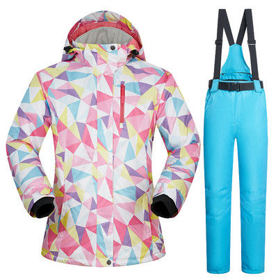 Moteriškas slidinėjimo kostiumas MUTUSNOW žieminis madingas vandeniui atsparus storas vienvietis ir dvivietis lenta