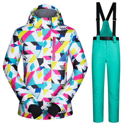 Moteriškas slidinėjimo kostiumas MUTUSNOW žieminis madingas vandeniui atsparus storas vienvietis ir dvivietis lenta