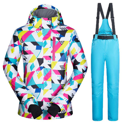 Moteriškas slidinėjimo kostiumas MUTUSNOW žieminis madingas vandeniui atsparus storas vienvietis ir dvivietis lenta