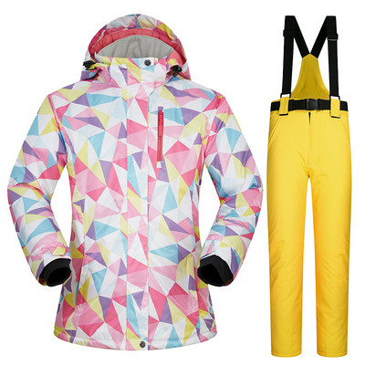 Moteriškas slidinėjimo kostiumas MUTUSNOW žieminis madingas vandeniui atsparus storas vienvietis ir dvivietis lenta