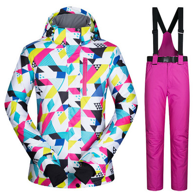 Moteriškas slidinėjimo kostiumas MUTUSNOW žieminis madingas vandeniui atsparus storas vienvietis ir dvivietis lenta