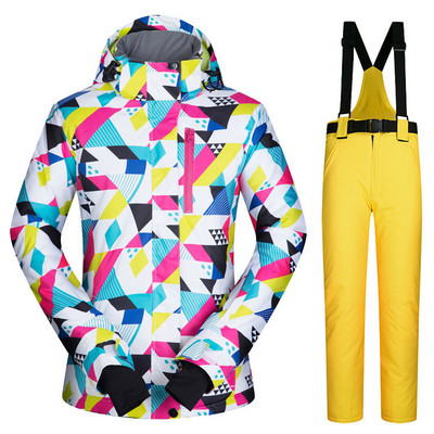 Moteriškas slidinėjimo kostiumas MUTUSNOW žieminis madingas vandeniui atsparus storas vienvietis ir dvivietis lenta