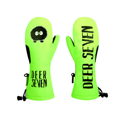 Vyrai Moterys Vaikai Slidinėjimo Pirštinės Žiemos Lauko Sportas Neperpučiamas Vėjui Neperšlampamas Šiltas Vilnas Slidinėjimas Snieglenčių pirštinės Vidiniai 5 pirštai