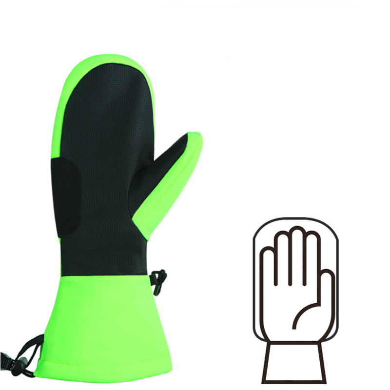 Vyrai Moterys Vaikai Slidinėjimo Pirštinės Žiemos Lauko Sportas Neperpučiamas Vėjui Neperšlampamas Šiltas Vilnas Slidinėjimas Snieglenčių pirštinės Vidiniai 5 pirštai