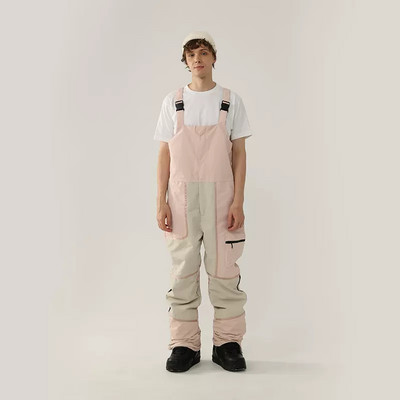 Nauji vientisos slidinėjimo kelnės kombinezonai, atsparūs vėjui, moteriški lauko kostiumai snieglenčių sportui Vyriški kombinezonai, atsparūs vandeniui slidinėjimo kostiumai, laisvi sniego drabužiai