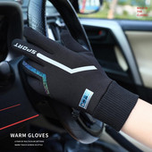 Žieminės pirštinės vyrams Moterų liečiamas ekranas šiltas lauko dviračių vairavimas motociklas šaltas pirštinės nuo vėjo neslidžios moteriškos pirštinės