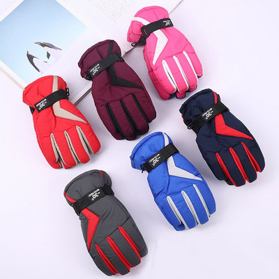 Μόδα χαριτωμένα κινούμενα σχέδια Παιδιά αγόρια κορίτσια Χοντρά ζεστά παιδικά γάντια σκι Αθλητικά γάντια αντιανεμικά