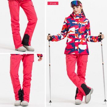 Зимни ски панталони Дамски външни висококачествени ветроустойчиви водоустойчиви топли панталони за двойка Ски панталони за сноуборд марка