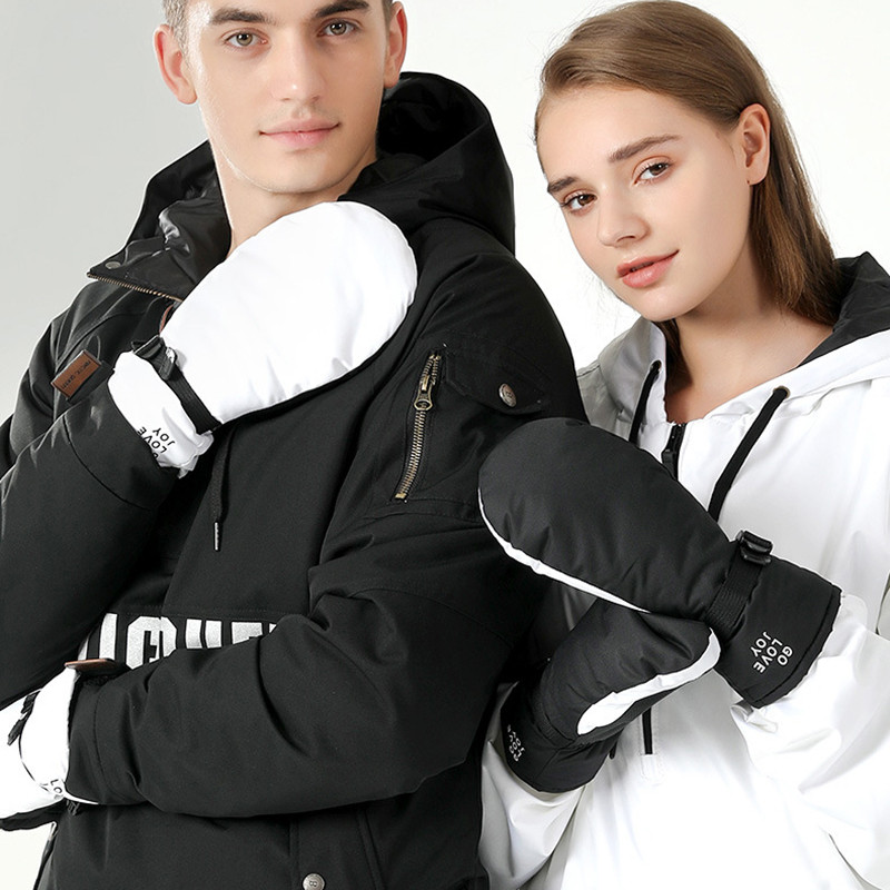 2021 m. žiemos naujos moteriškos slidinėjimo pirštinės, atsparios vandeniui, šiltos, kelių pirštų pirštinės, vyriškos lauko snieglenčių pirštinės