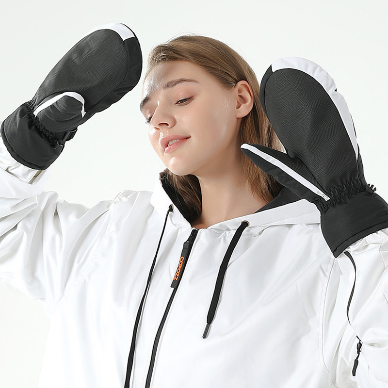 2021 m. žiemos naujos moteriškos slidinėjimo pirštinės, atsparios vandeniui, šiltos, kelių pirštų pirštinės, vyriškos lauko snieglenčių pirštinės